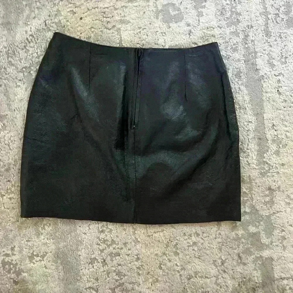 Vintage Bagatelle Leather skirt Size 10 - Picture 2 of 4